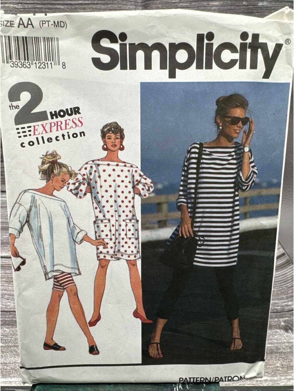 Simplicity 7741 UNCUT Sewing Pattern, Misses' Leggings, Dress, Tunic, Size PT-MD